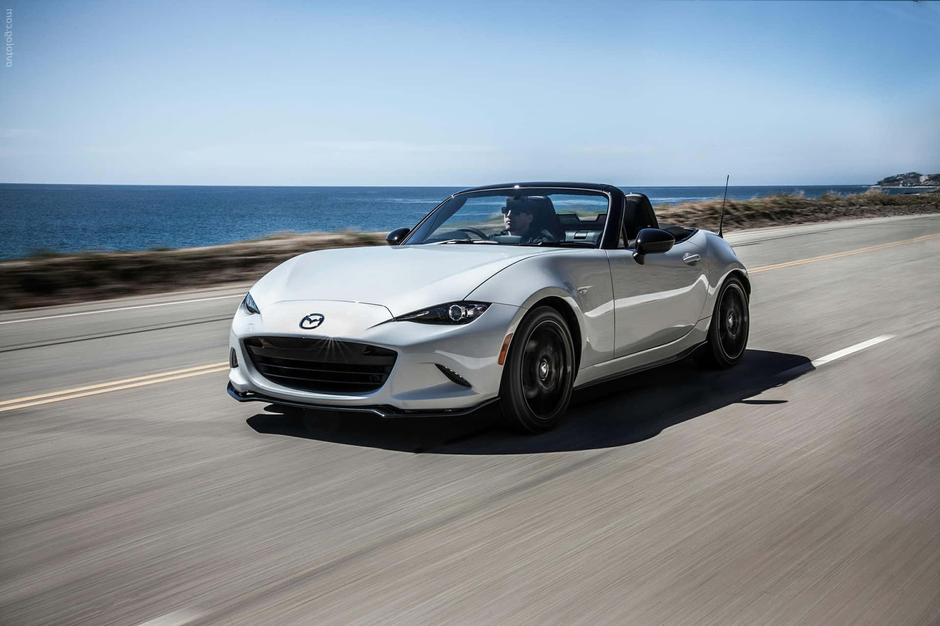 A Gorgeous 2019 Miata Convertible On A Picturesque San Diego Beach.