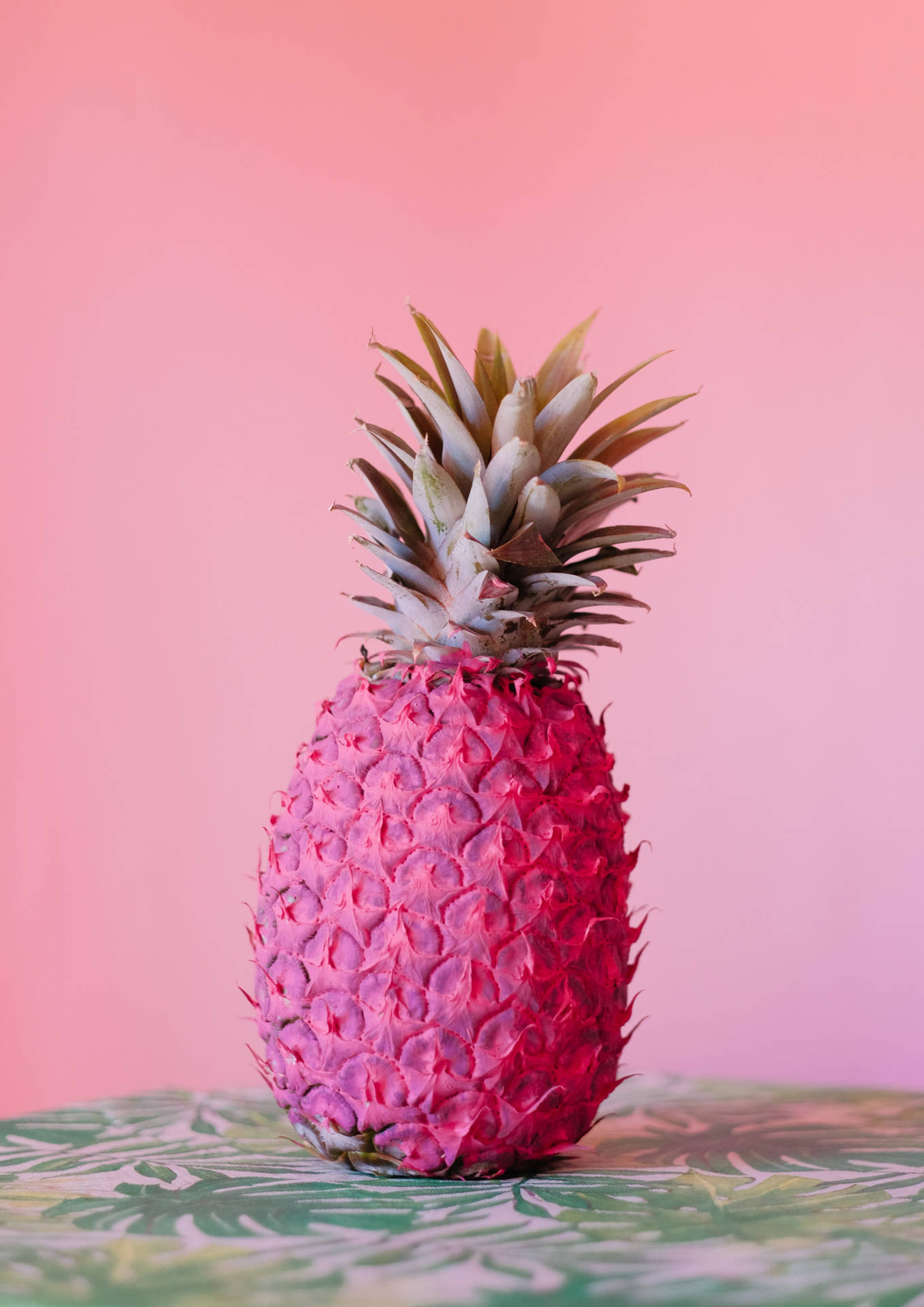 A Gorgeous, Bright Pink Pineapple Background