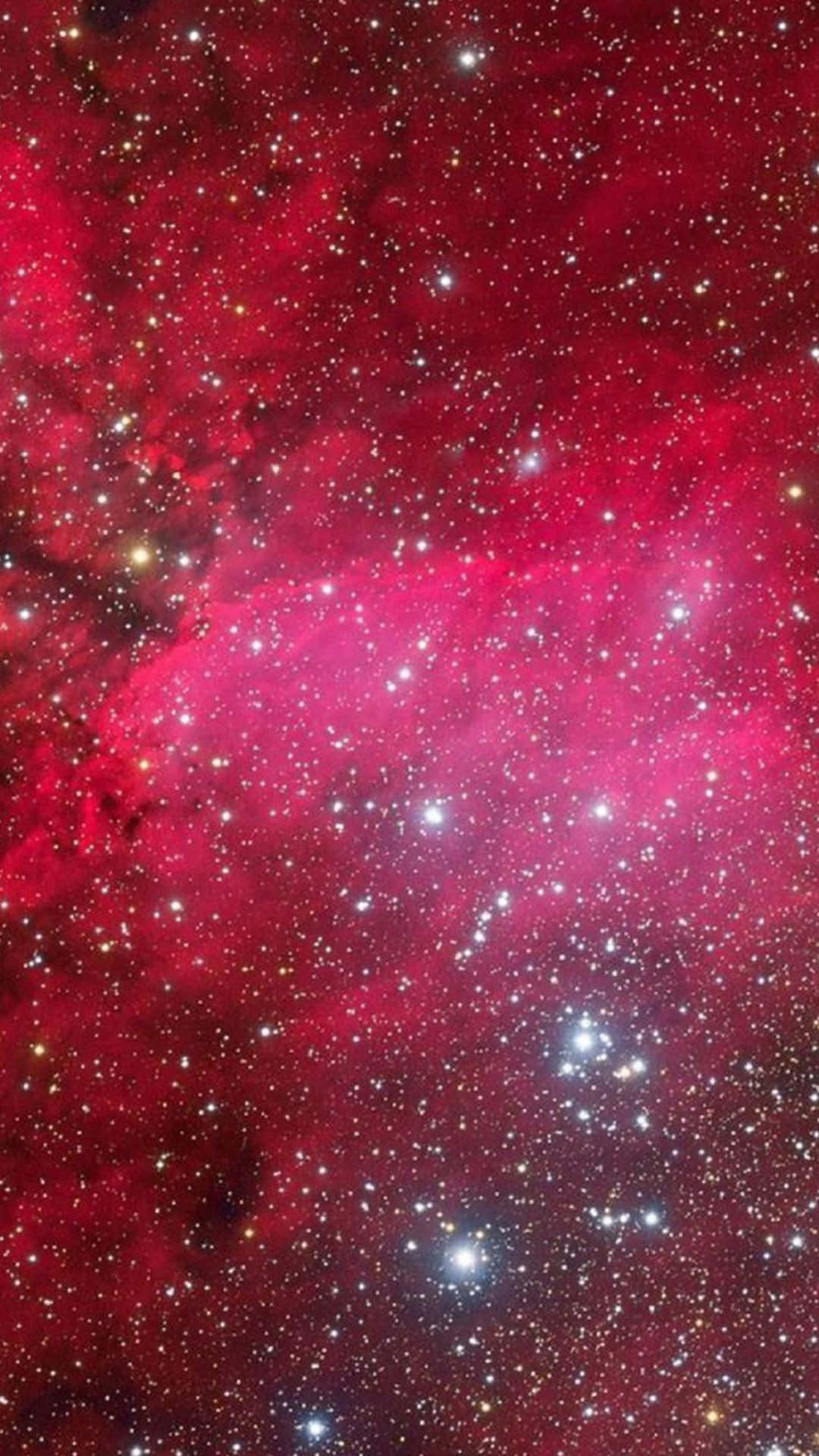 A Gorgeous View Of The Pink Space, A Vibrant Nebula Of Pink And White Galaxies Background