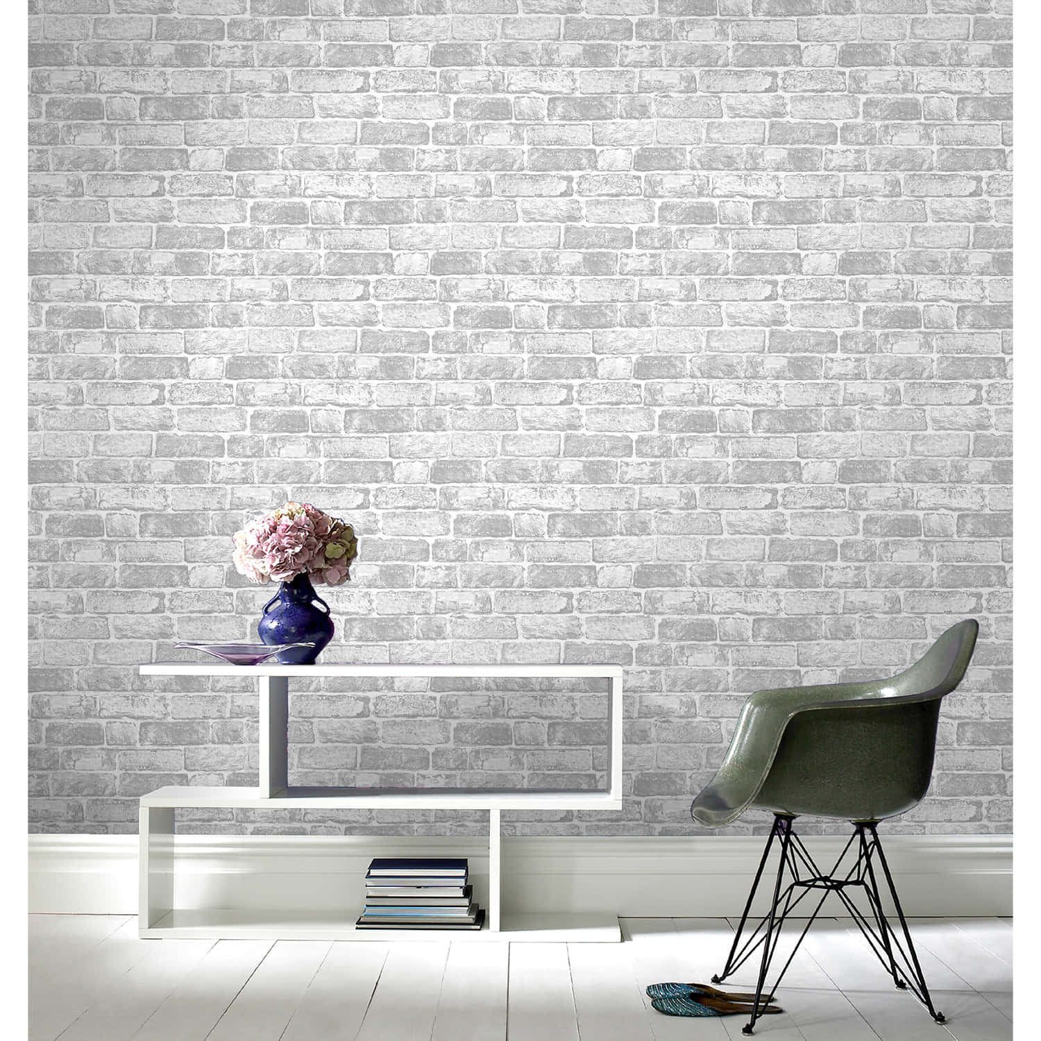 A Graceful Grey Modern Tulip Chair Background