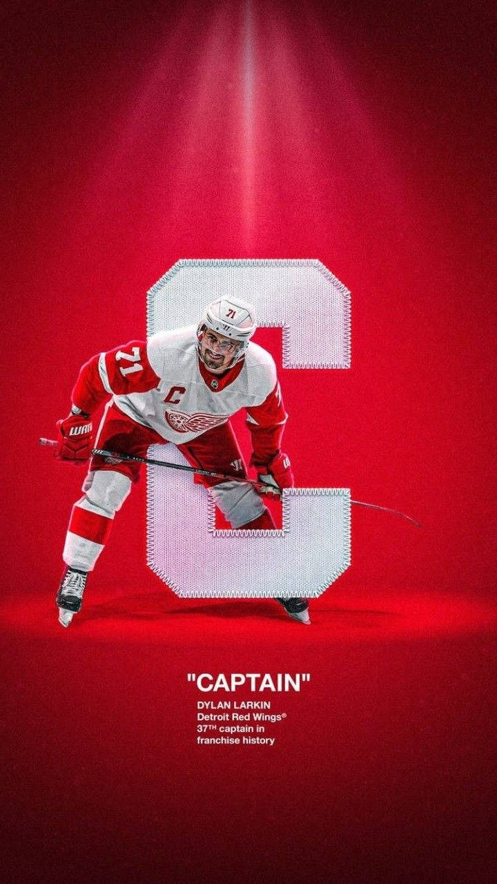 A Graphic Art Design Of Dylan Larkin Background