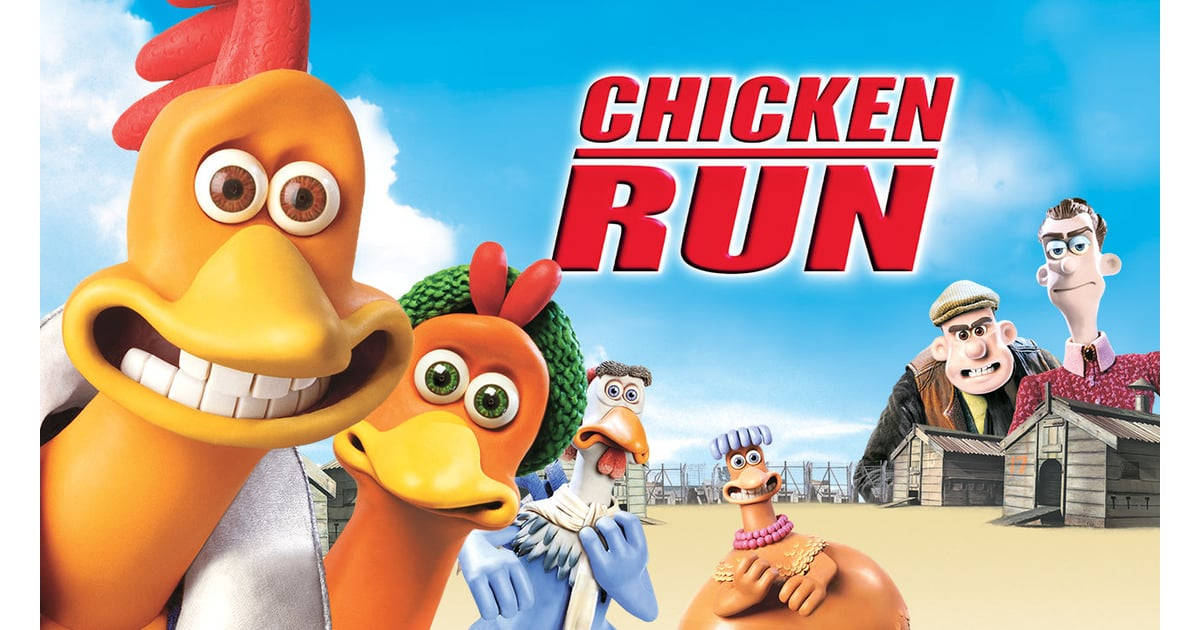 A Great Escape In The World Of Hens - Scene From Chicken Run. Background