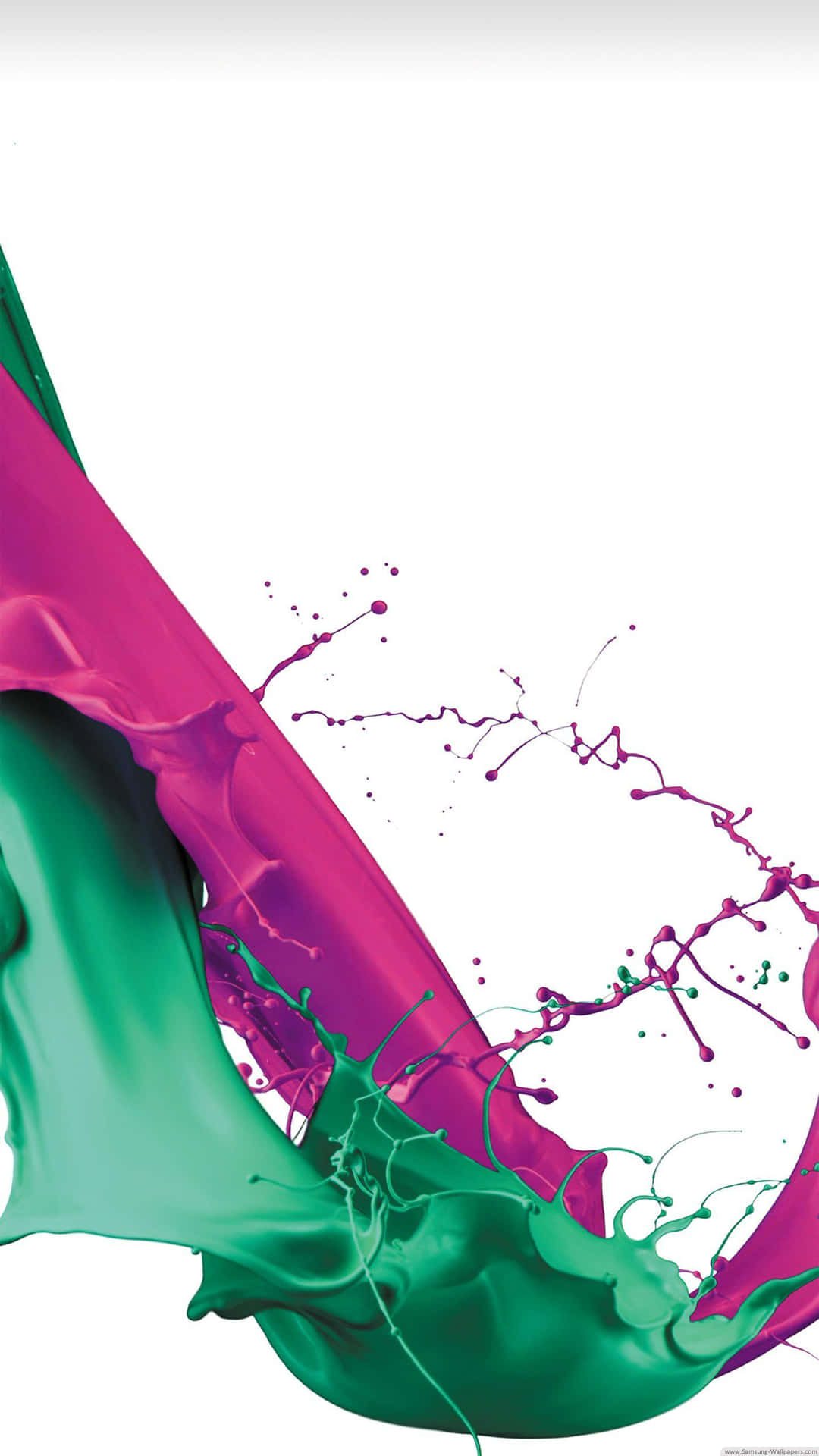 A Green And Pink Splash Background