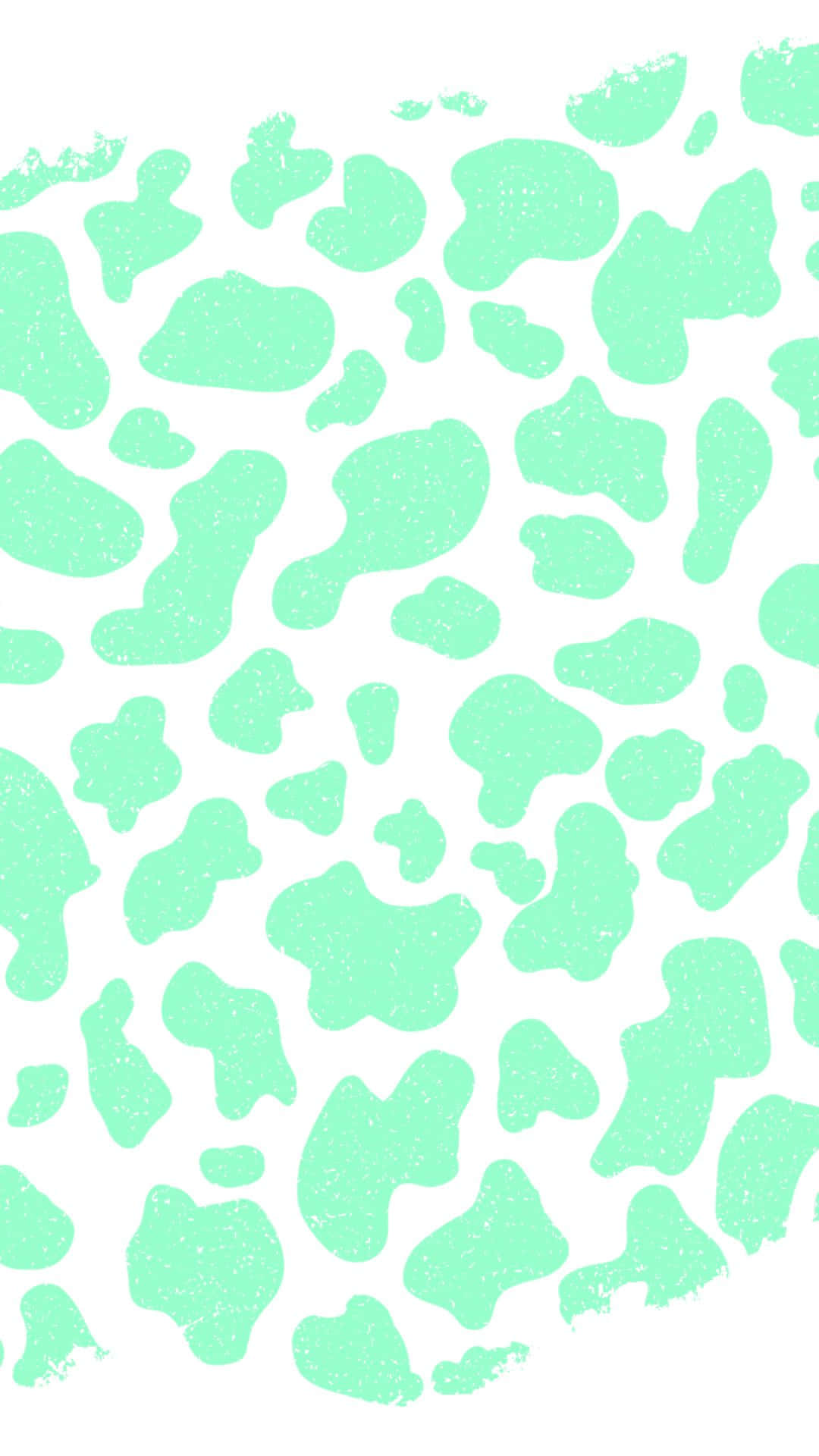 A Green And White Pattern With A Lot Of Spots