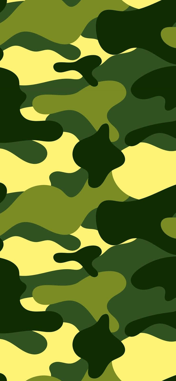 A Green And Yellow Camouflage Pattern Background