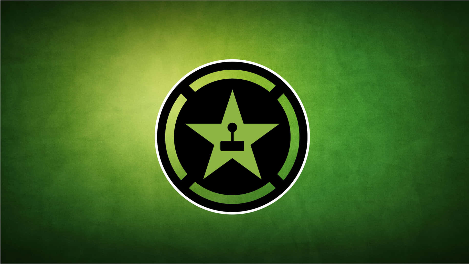 A Green Background With A Star On It Background