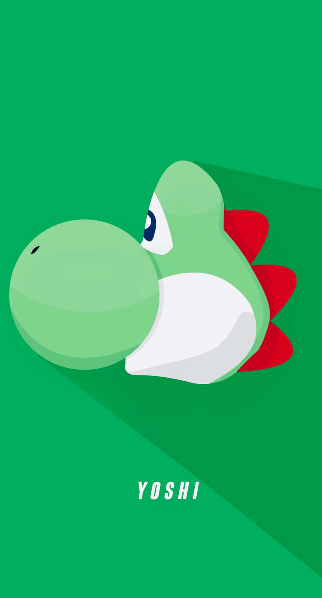 A Green Background With A Yoshi Character On It