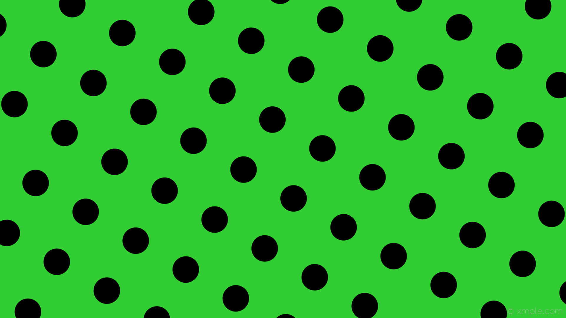 A Green Background With Black Dots Background