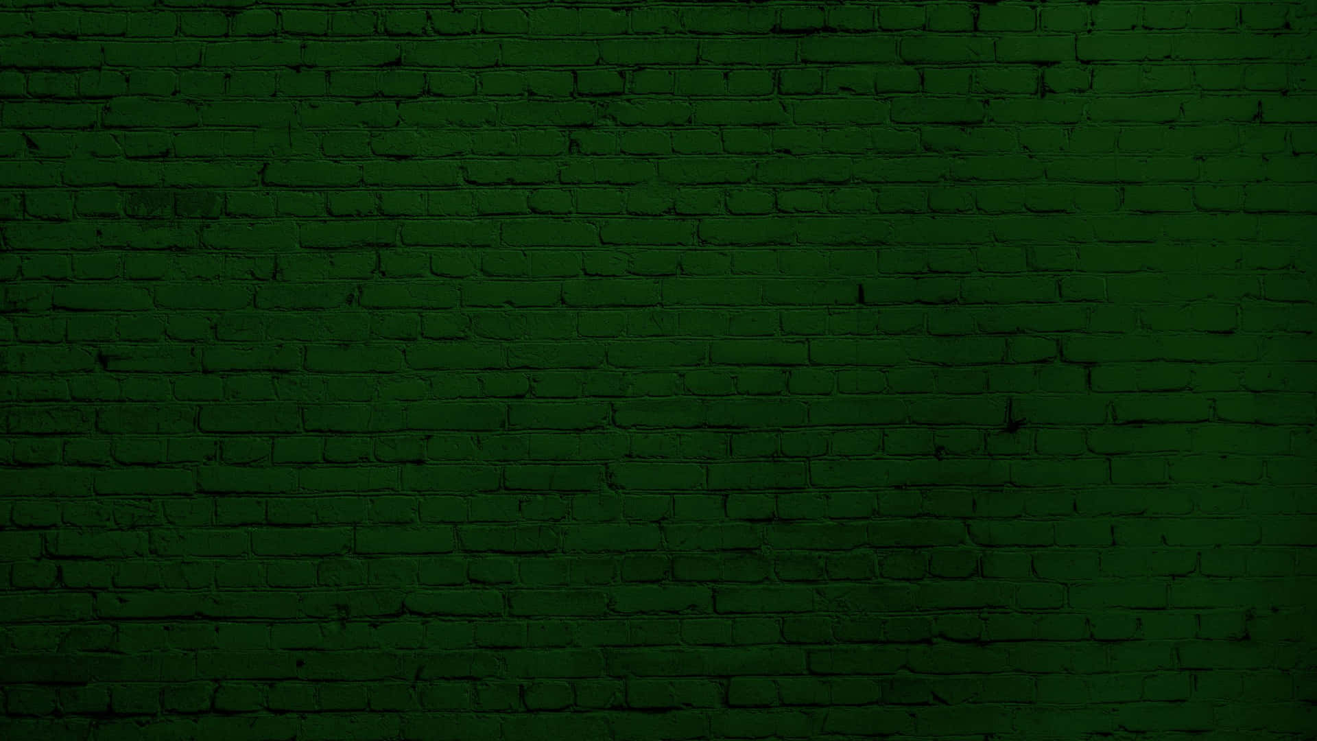 A Green Brick Wall With A White Brick Wall Background