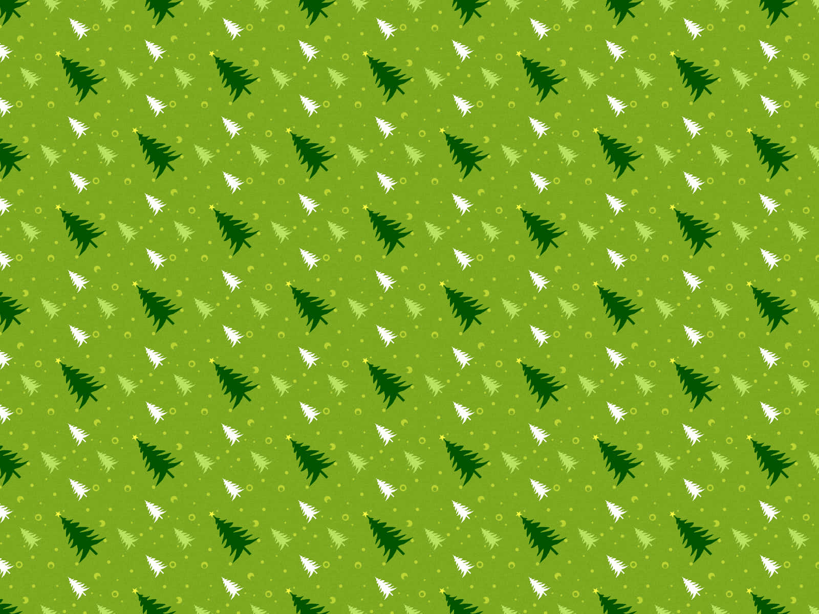 A Green Christmas Tree Pattern With White Dots