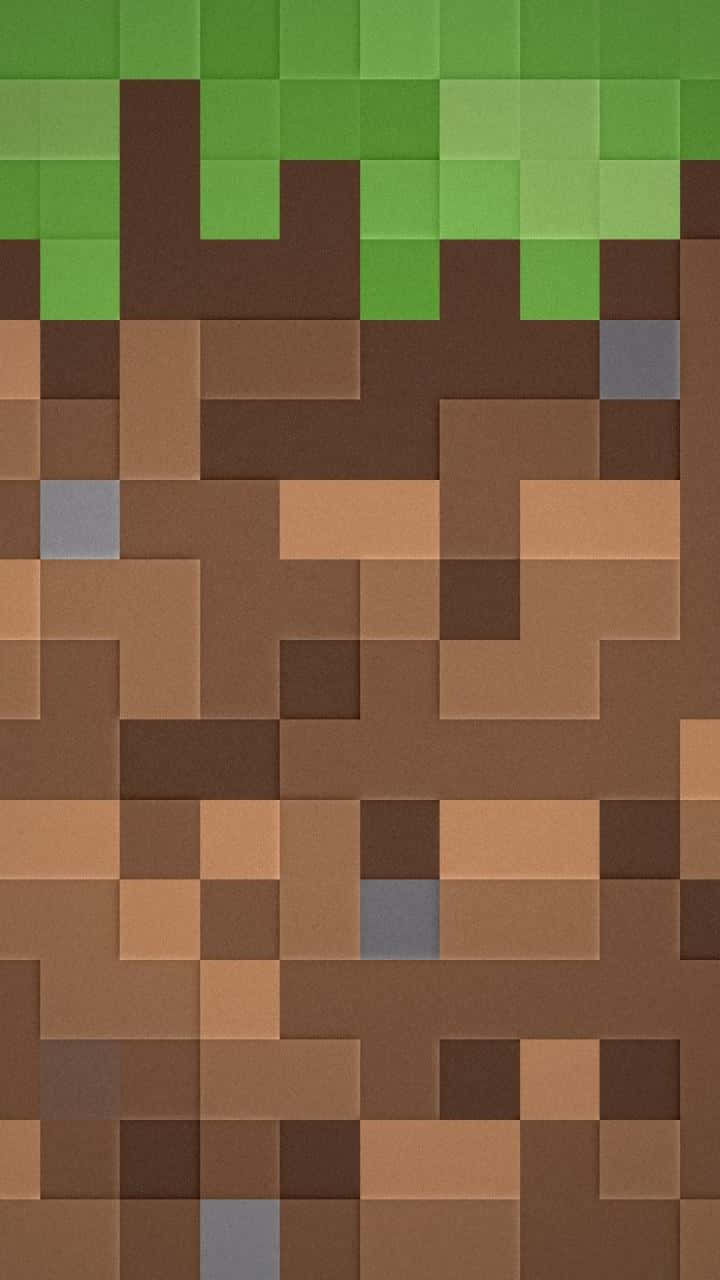 A Green Grass Texture From The Ever-popular Game Minecraft Background