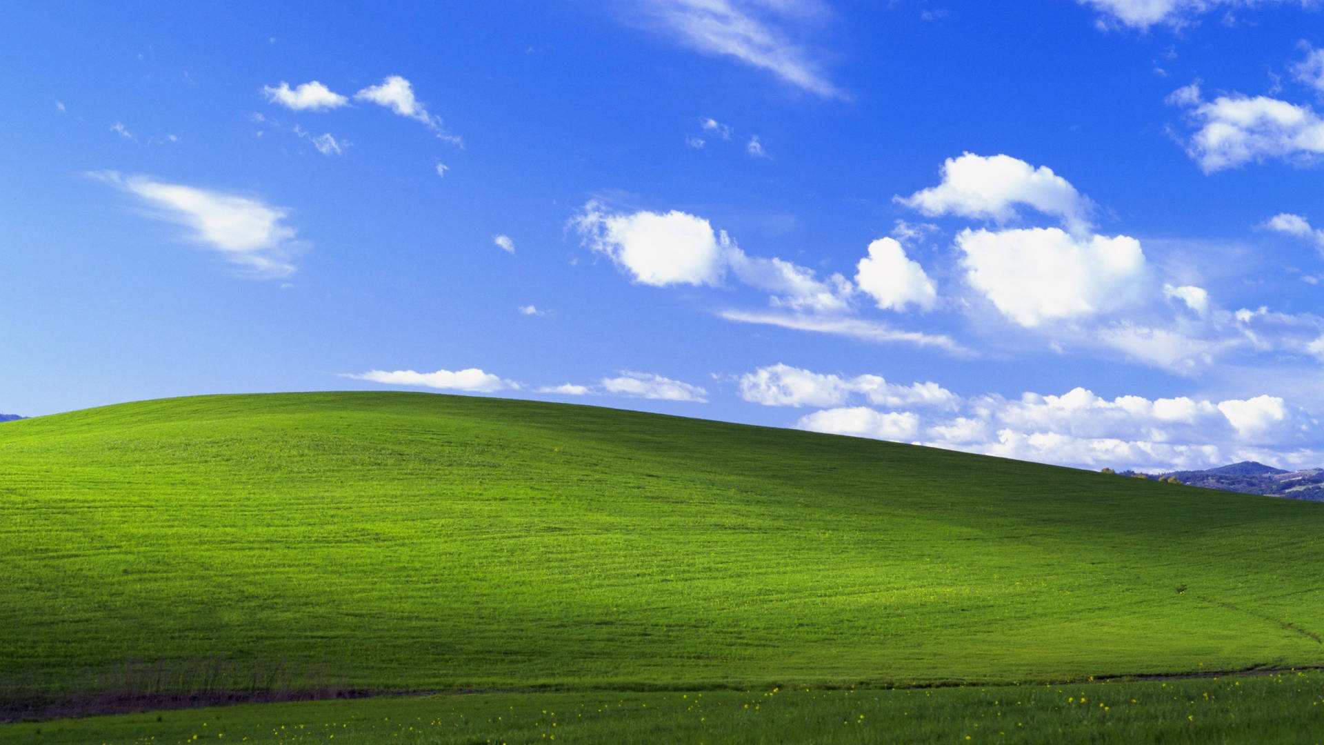 A Green Hill Background