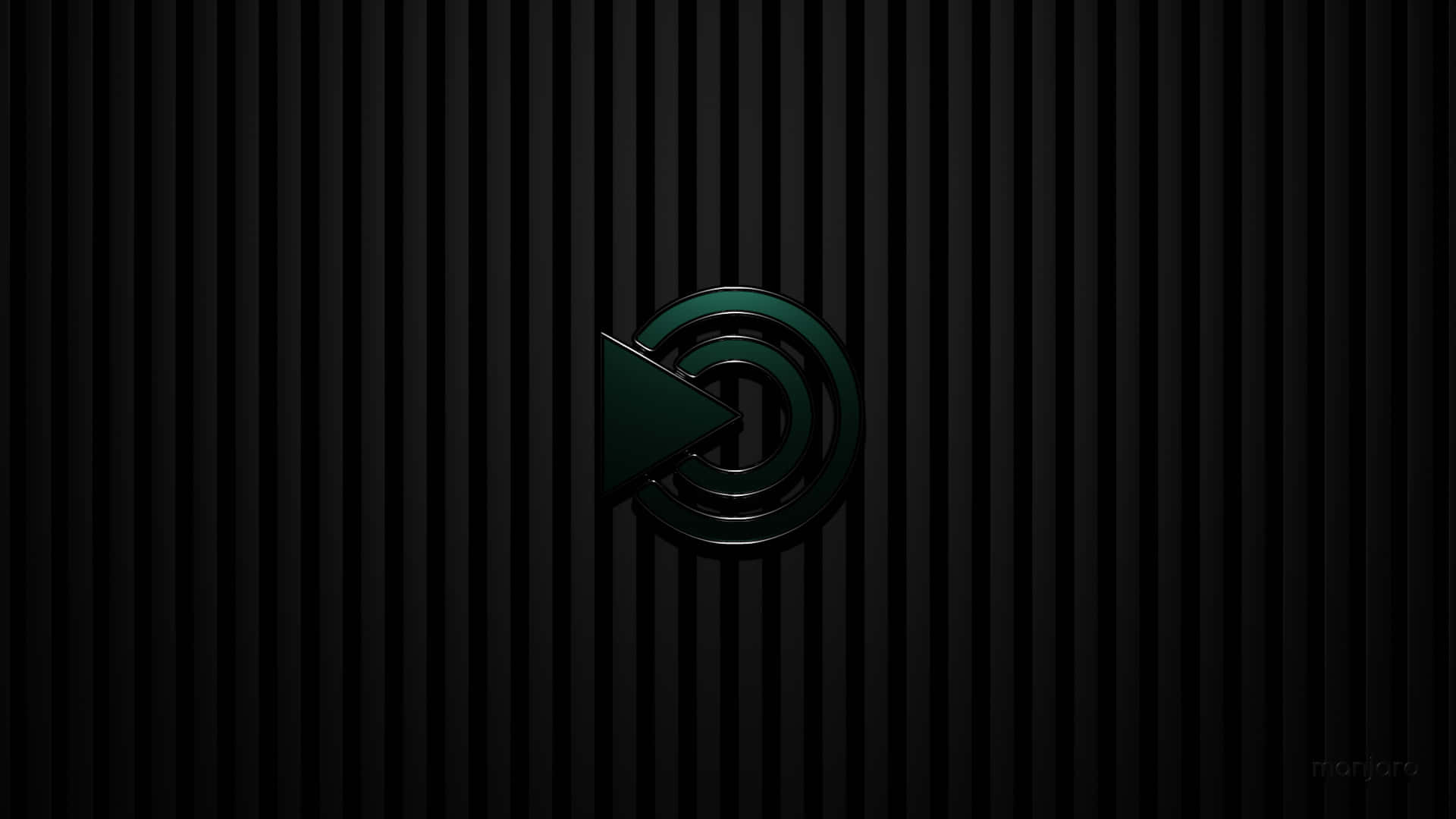 A Green Logo On A Black Background Background