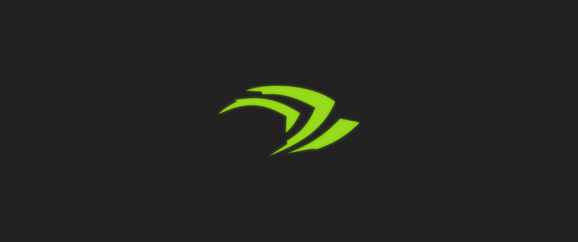 A Green Logo On A Black Background Background