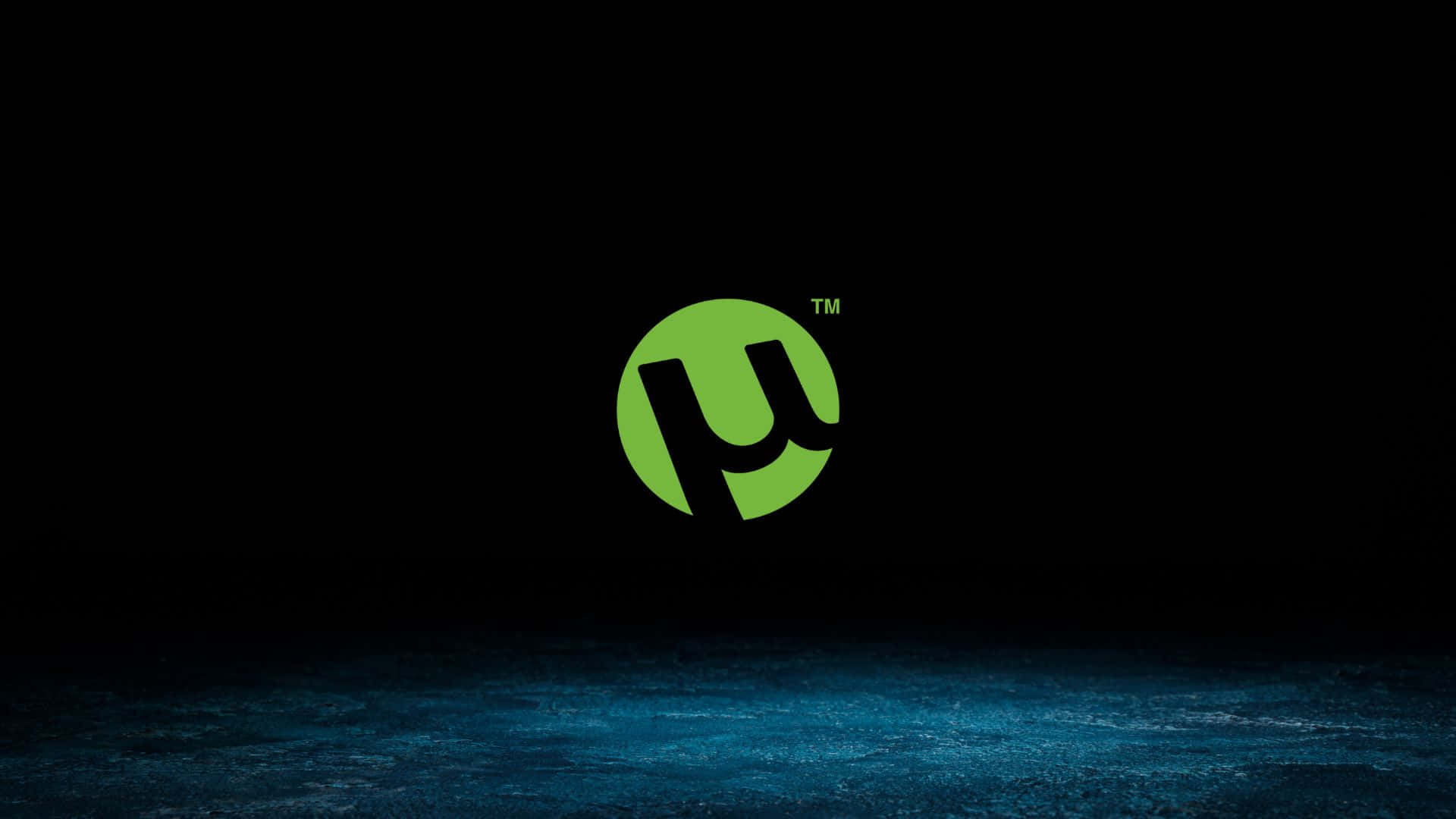 A Green Logo With A Black Background Background