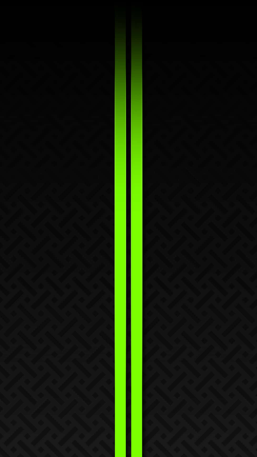 A Green Neon Line On A Black Background