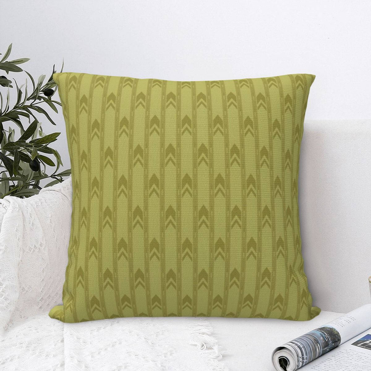 A Green Pillow Background