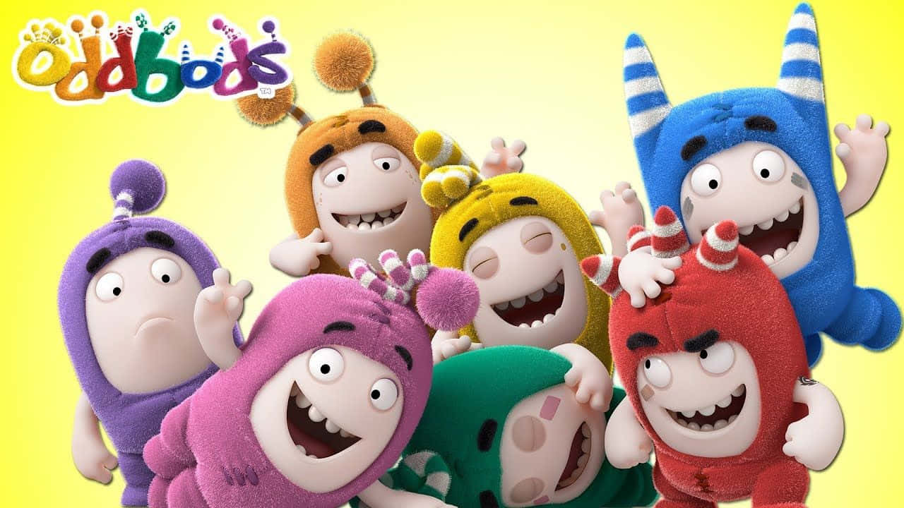 A Group Of Colorful Stuffed Animals With The Words Adobos Background