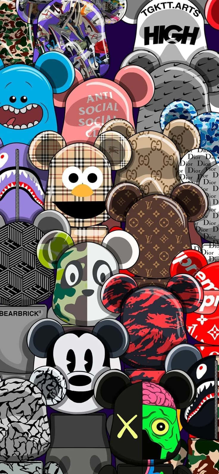 A Group Of Different Hats And Hats Background