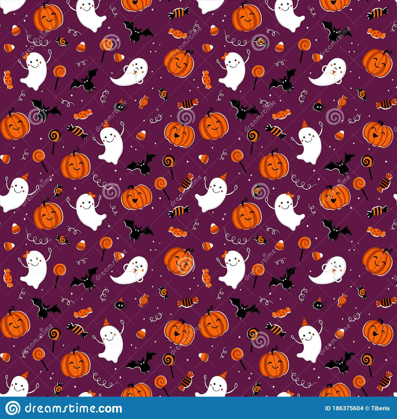 A Group Of Friends Having Fun On A Girly Halloween Night Background