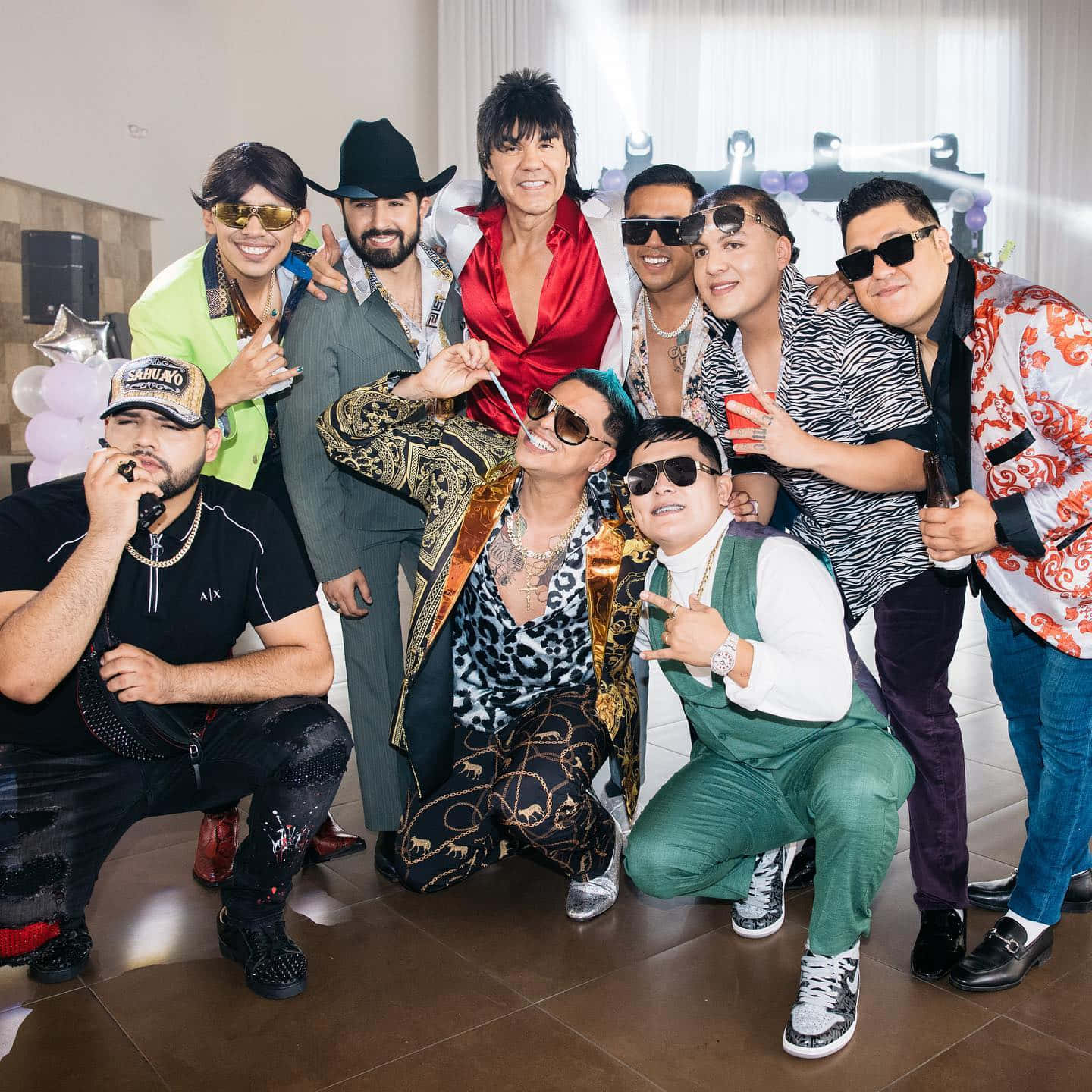 A Group Of Men Posing For A Photo Background