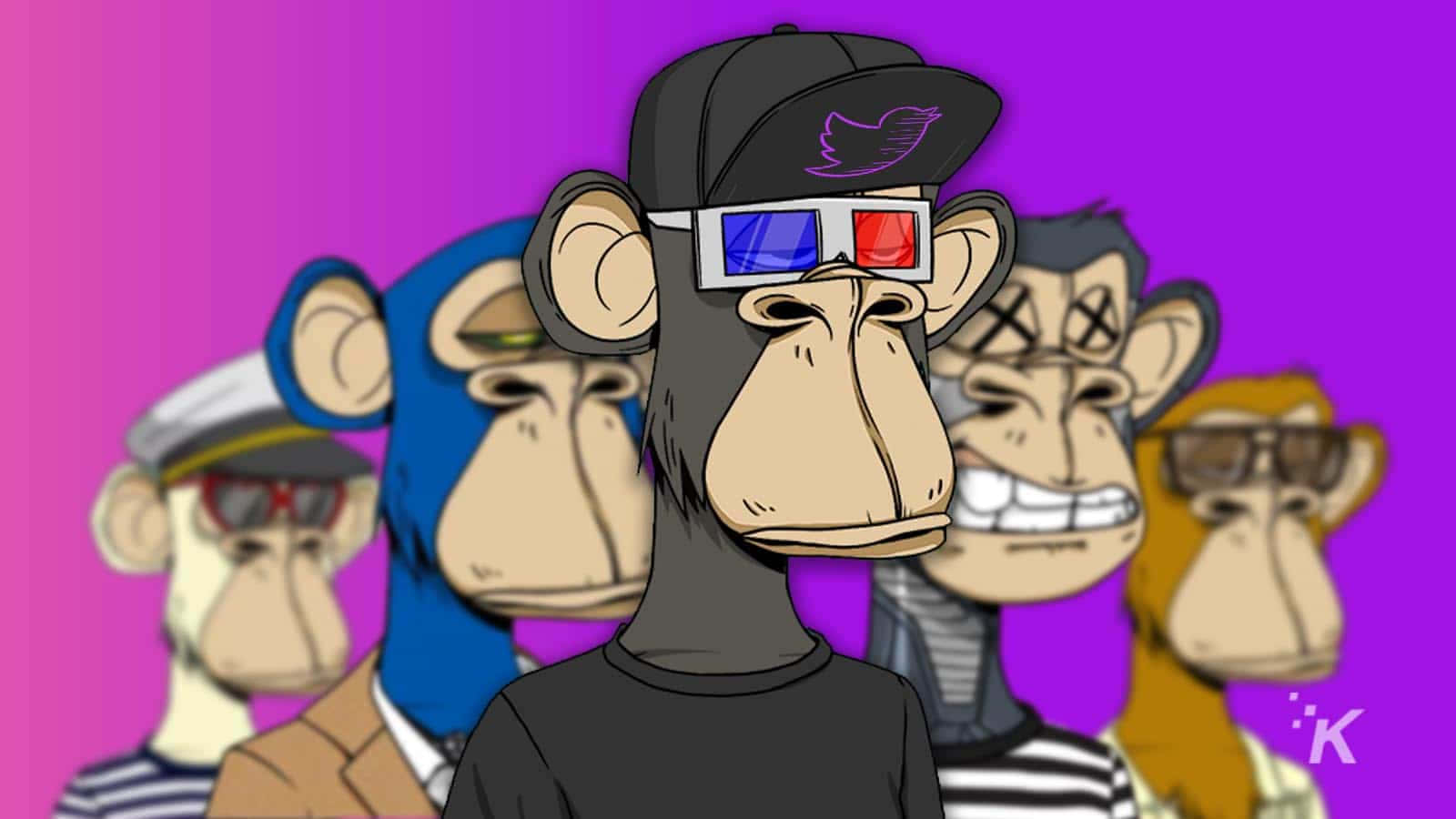 A Group Of Monkeys With Glasses And Hats Background