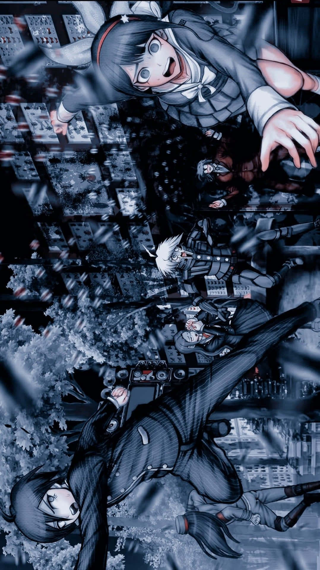 A Group Of People In Suits And Hats Are Walking Down The Street Background