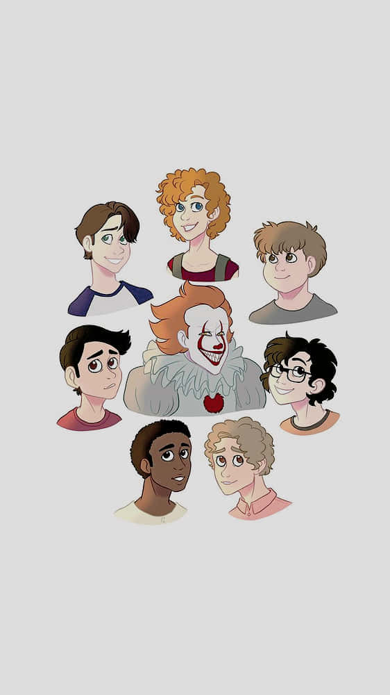A Group Of People With Different Faces Background