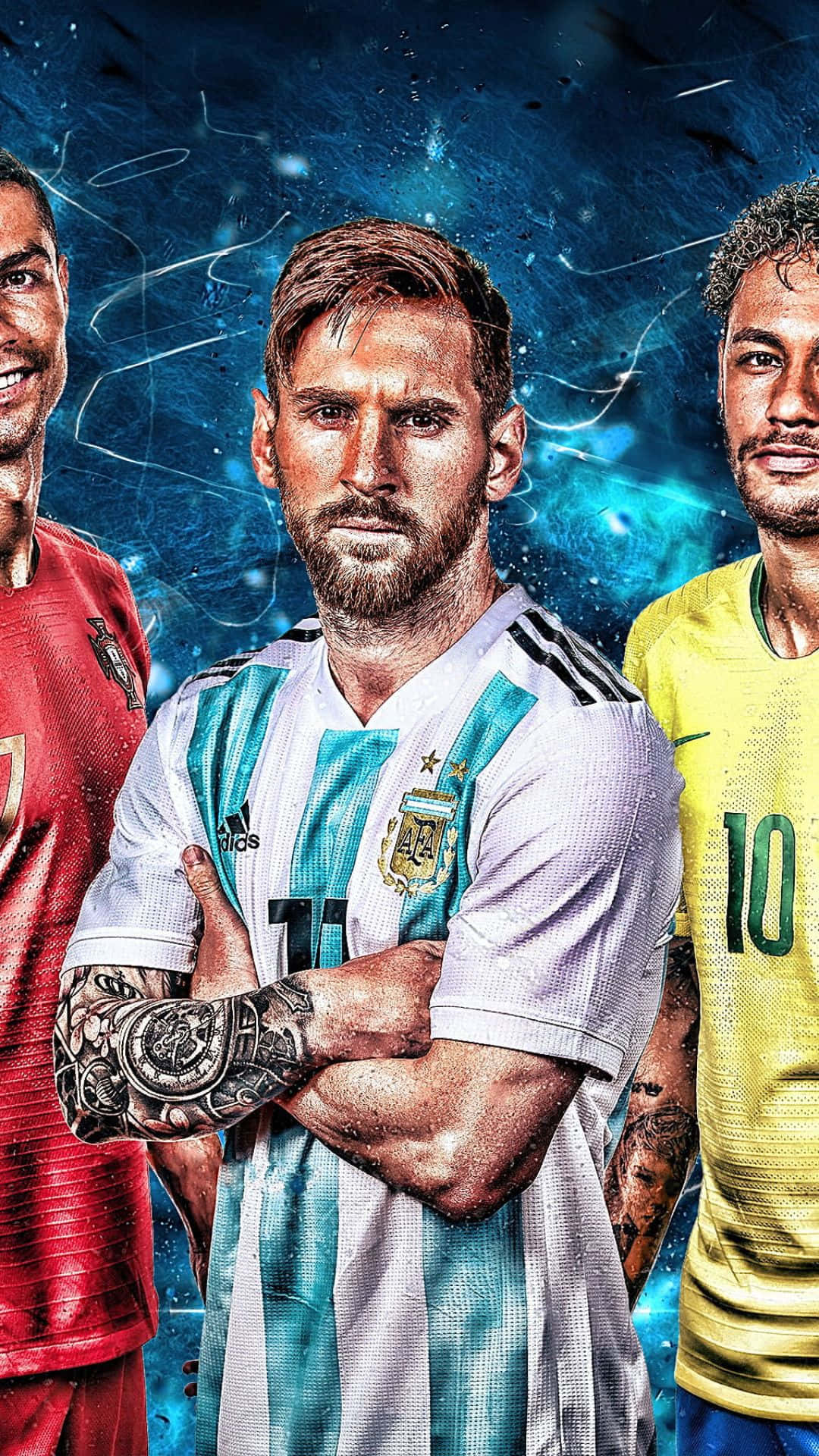 A Group Of Soccer Players Standing Together Background