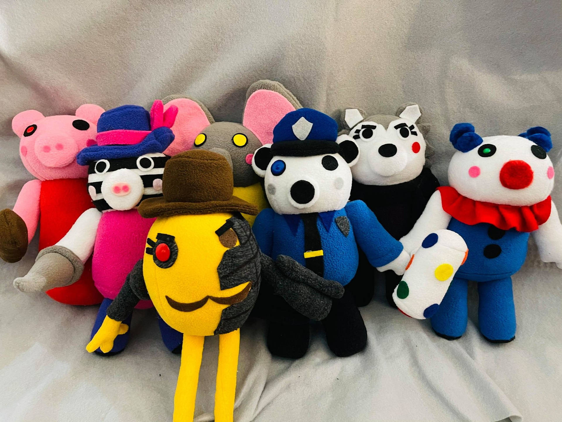 A Group Of Stuffed Animals