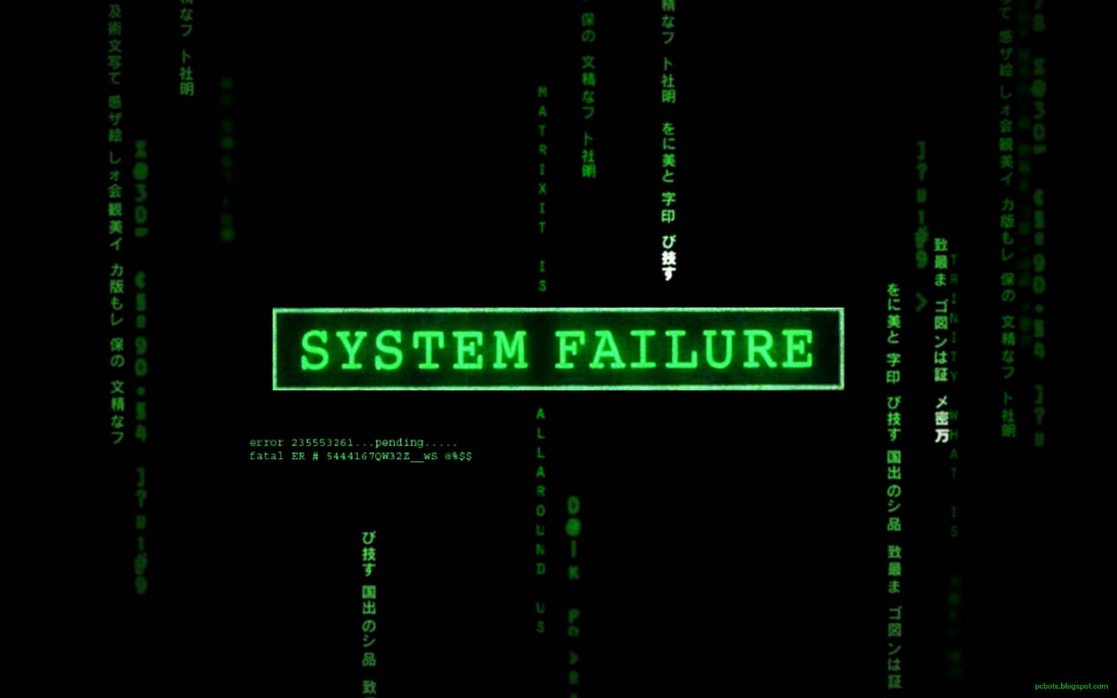 A Hacker Stands Undeterred By System Failure Background