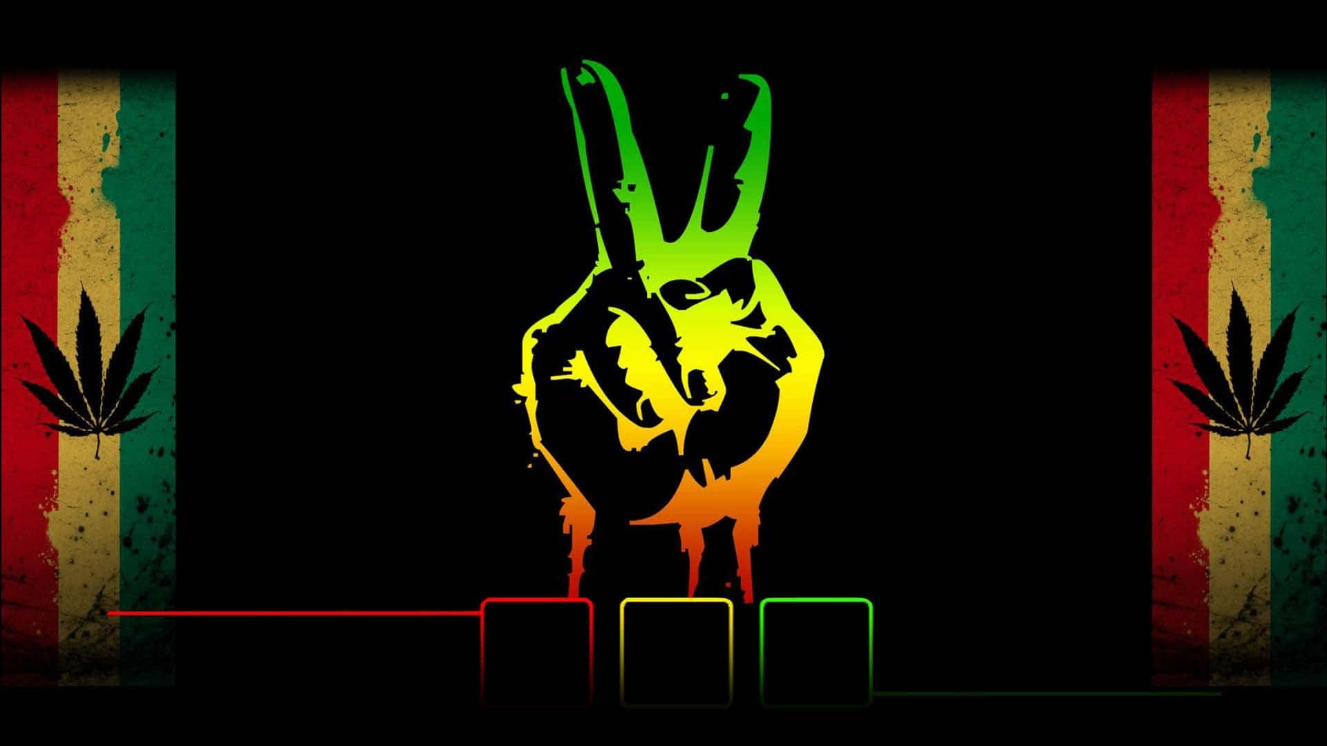 A Hand With A Peace Sign On It Background