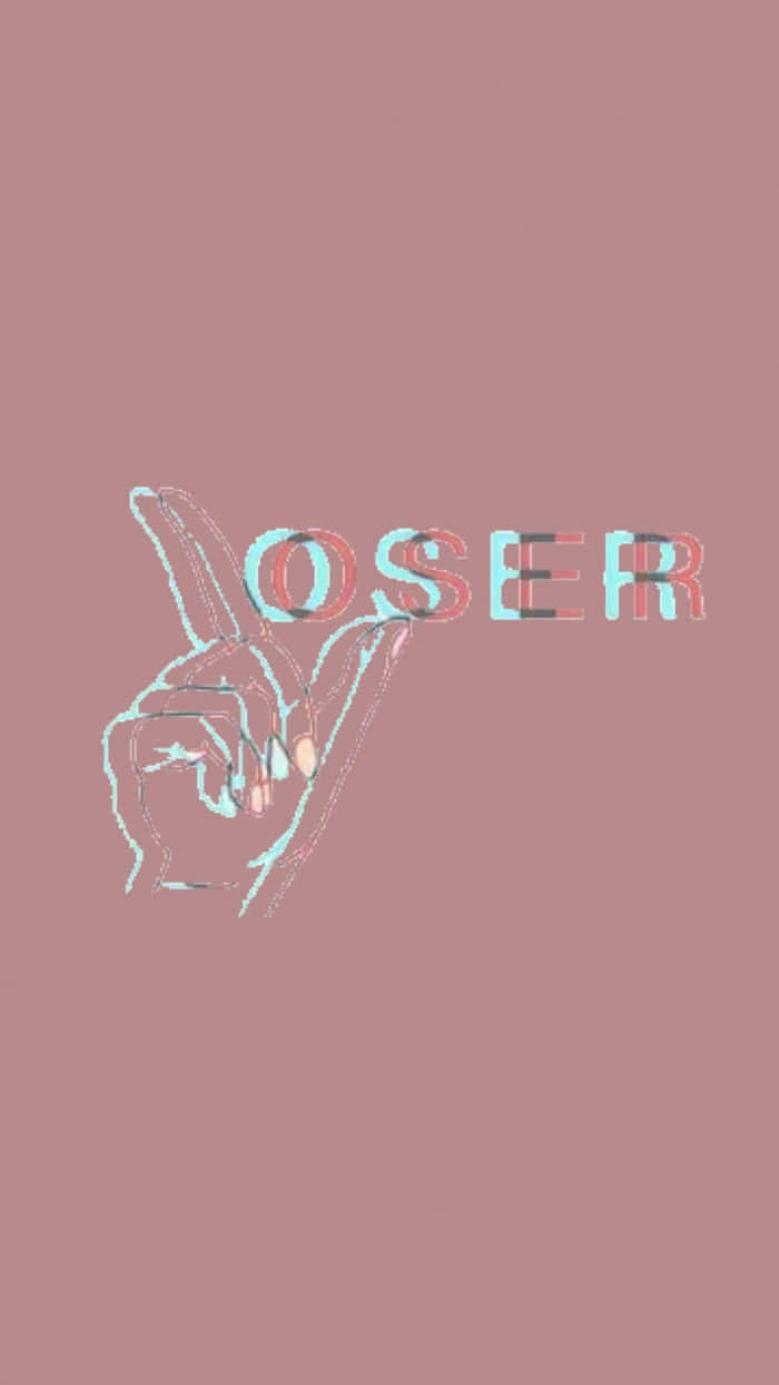 A Hand With The Word Oser On It Background