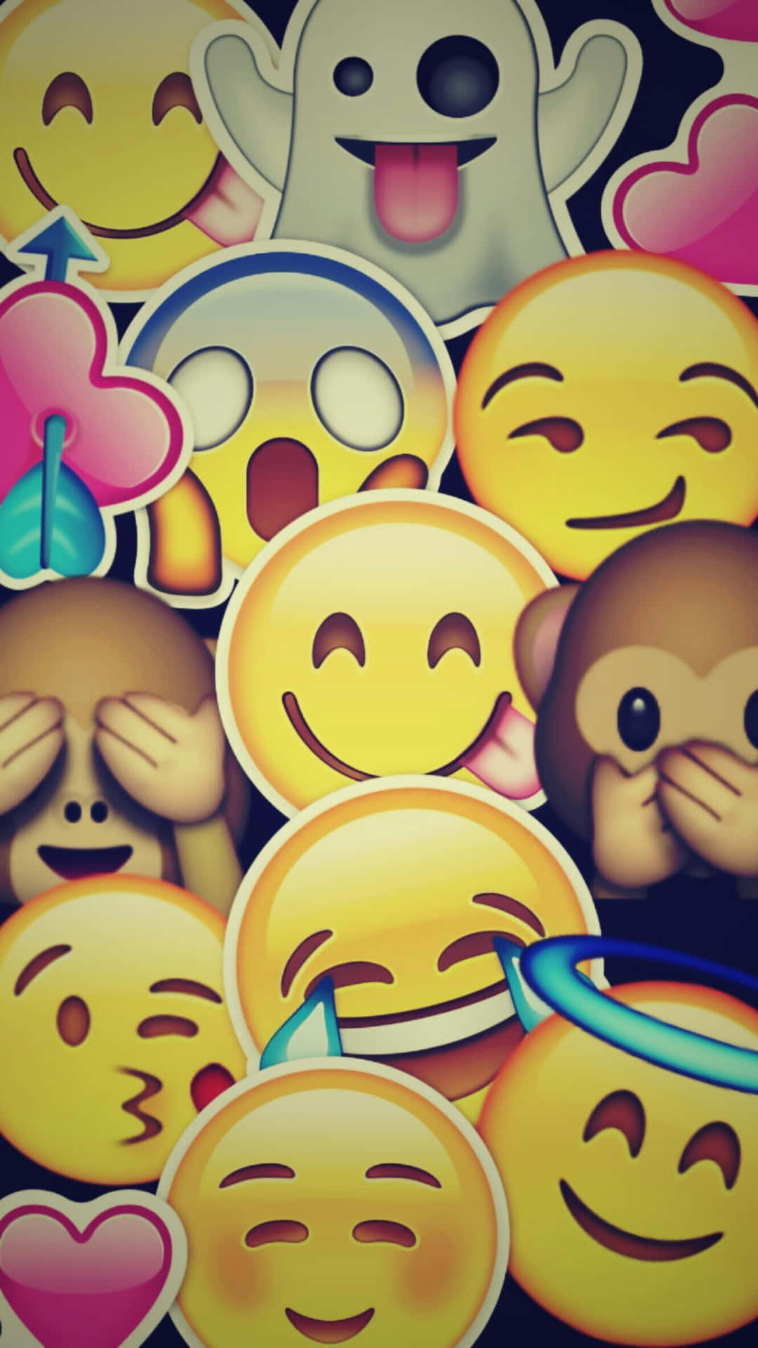 A Happy And Silly Emoji That Brightens Up Everyone's Day. Background