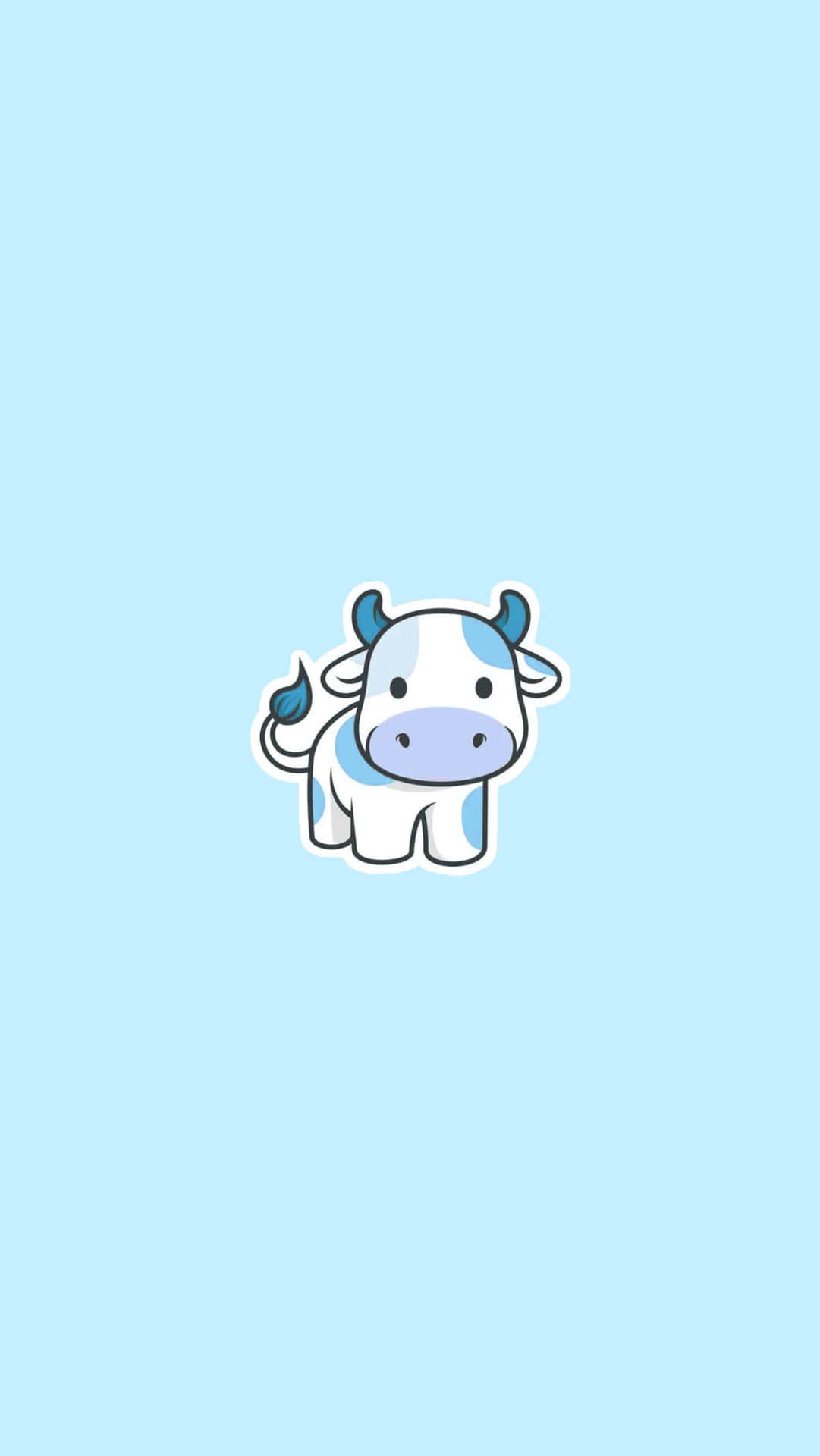 A Happy Cow Enjoying A Day Out In The Sunshine Background