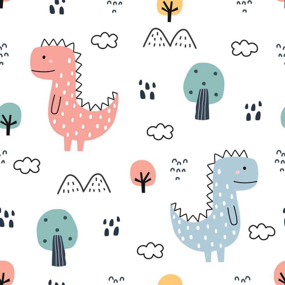 A Happy, Cute Cartoon Animal Ready To Explore. Background