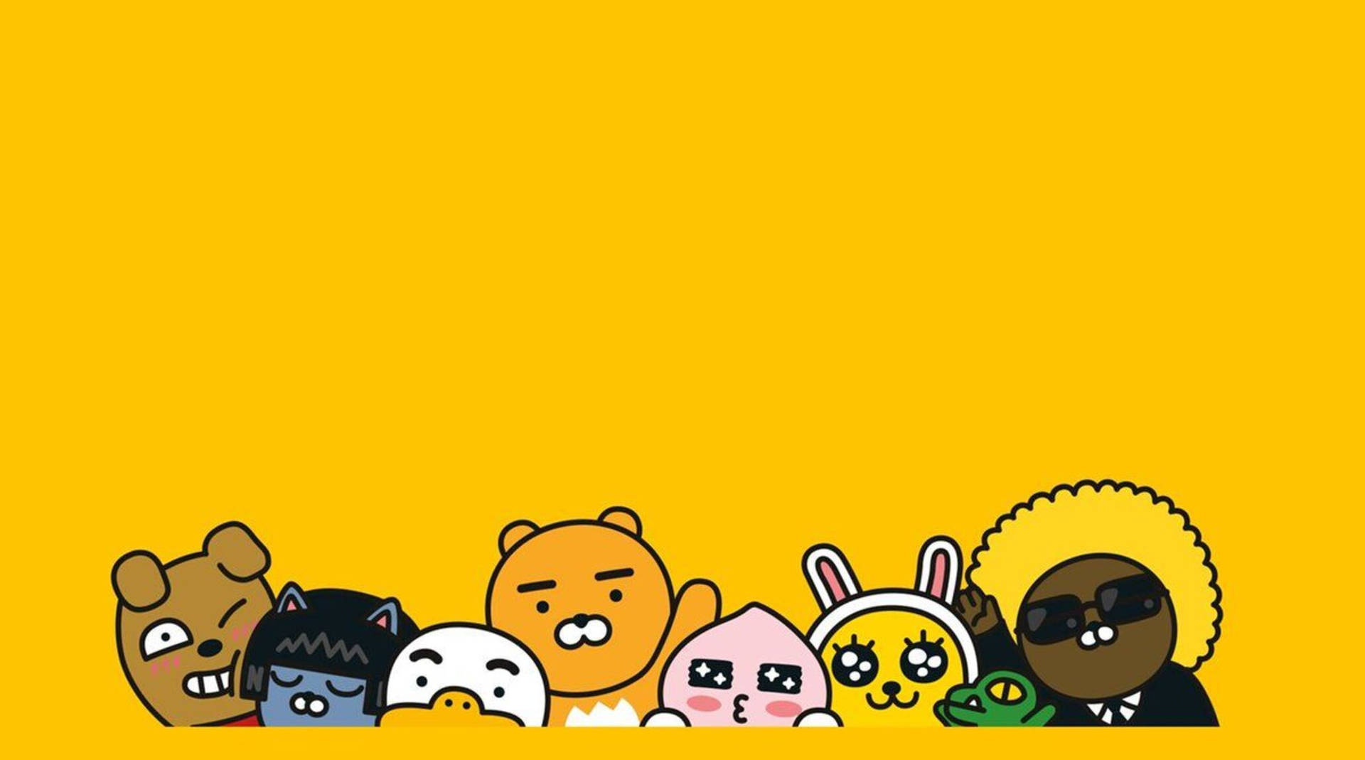 A Happy Hello From Kakao Friends Background