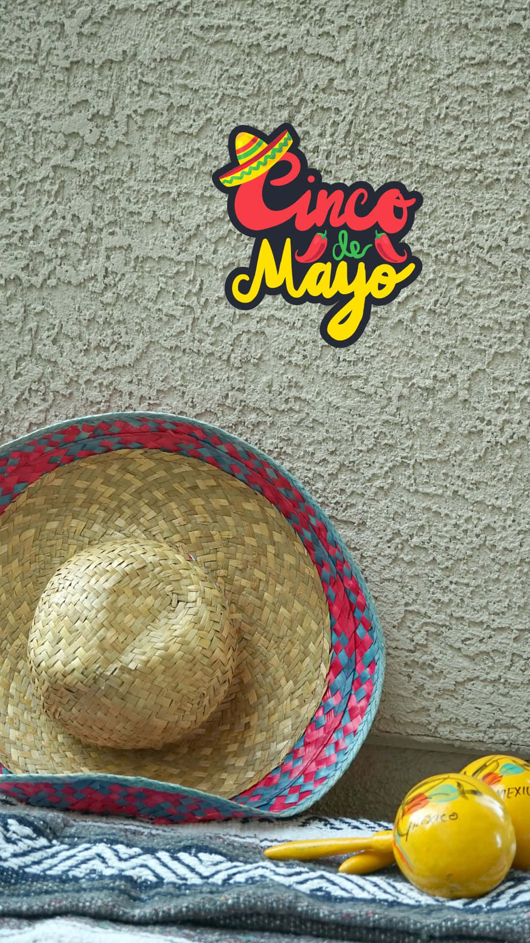 A Hat And A Tequila Bottle On A Table Background