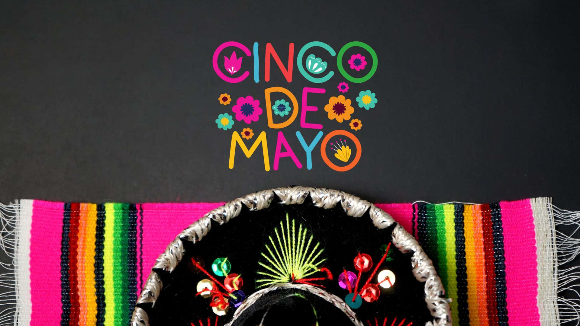 A Hat With The Words Cinco De Mayo On It Background