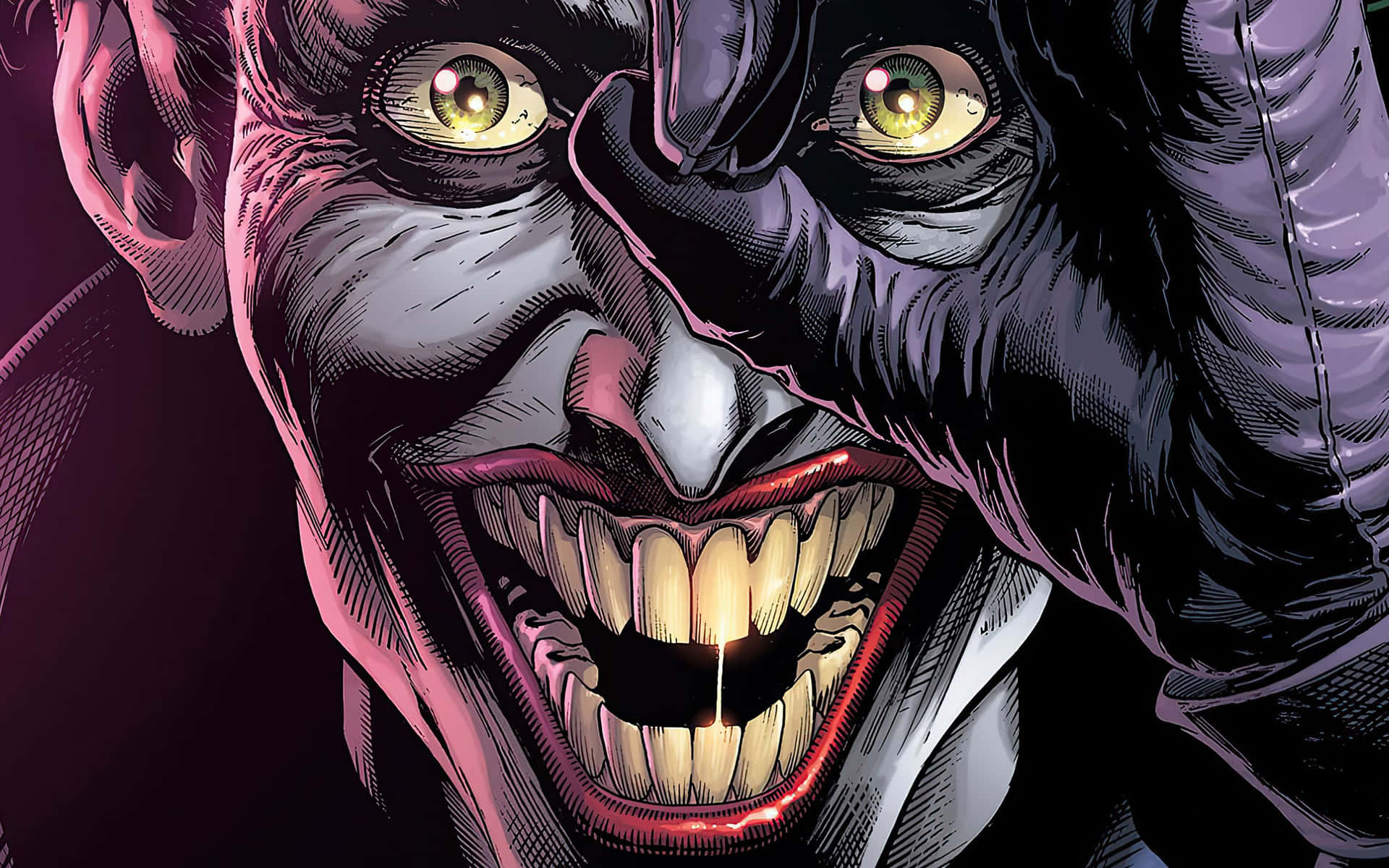 A Haunting Gaze From The Dangerous Joker Background