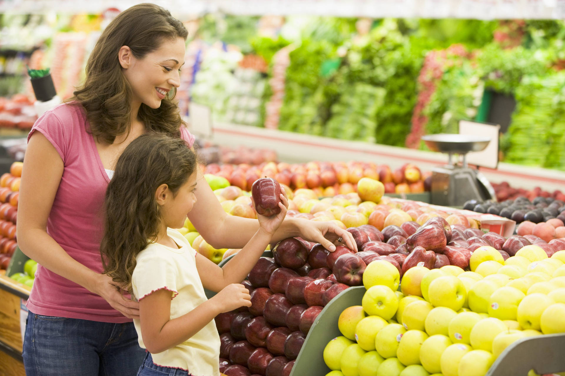 A Healthy Shopping Routine - Mother Buying Fresh Fruits.