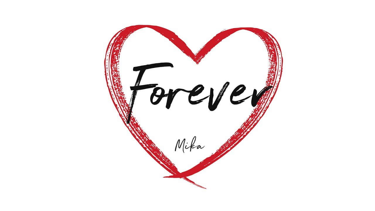 A Heart With The Word Forever Written On It Background