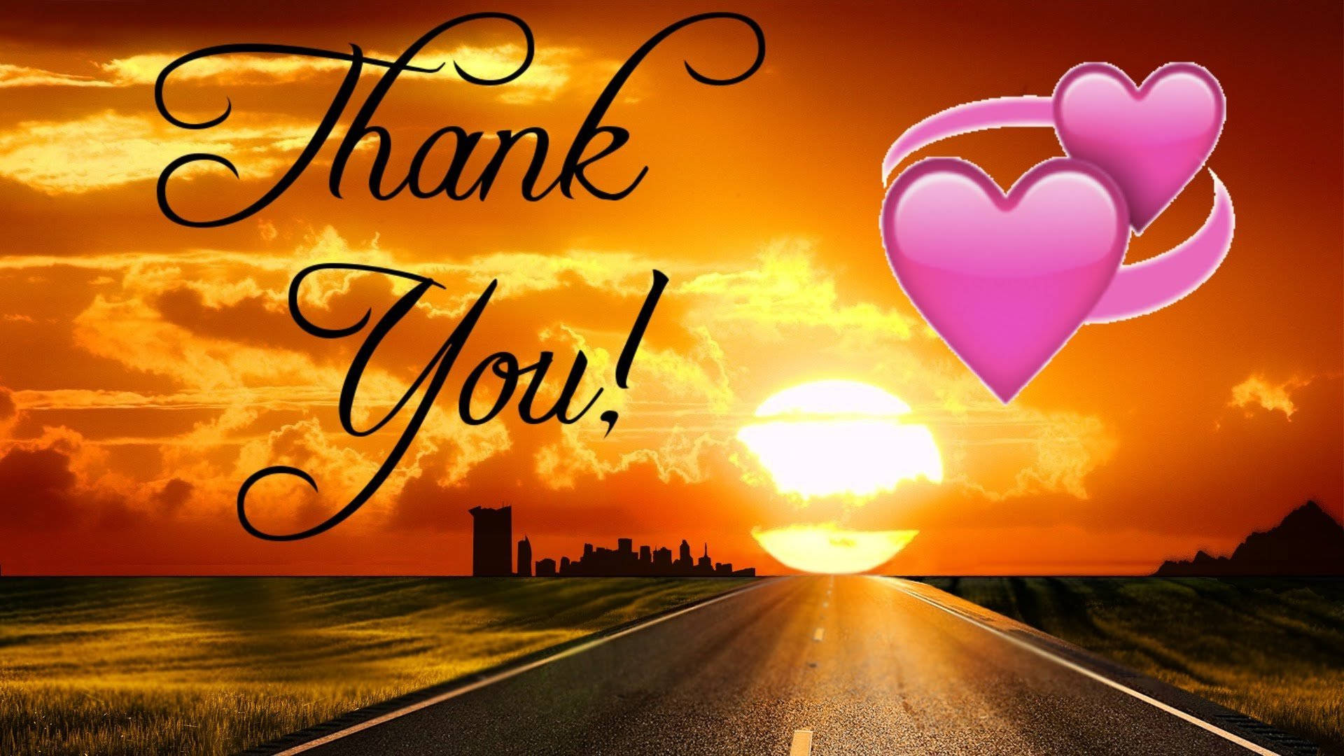 A Heartfelt Thank You Note With Stunning Background Background