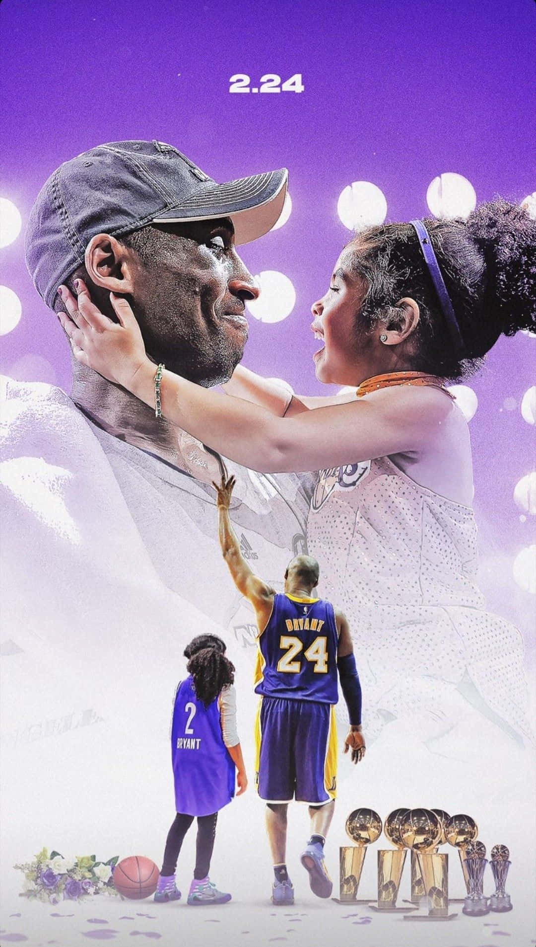 A Heartfelt Tribute: Kobe Bryant And His Daughter Gigi Smiling Together