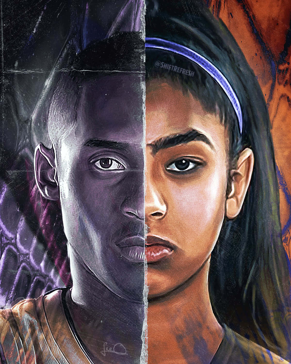 A Heartfelt Tribute To Kobe And Gigi Bryant Background