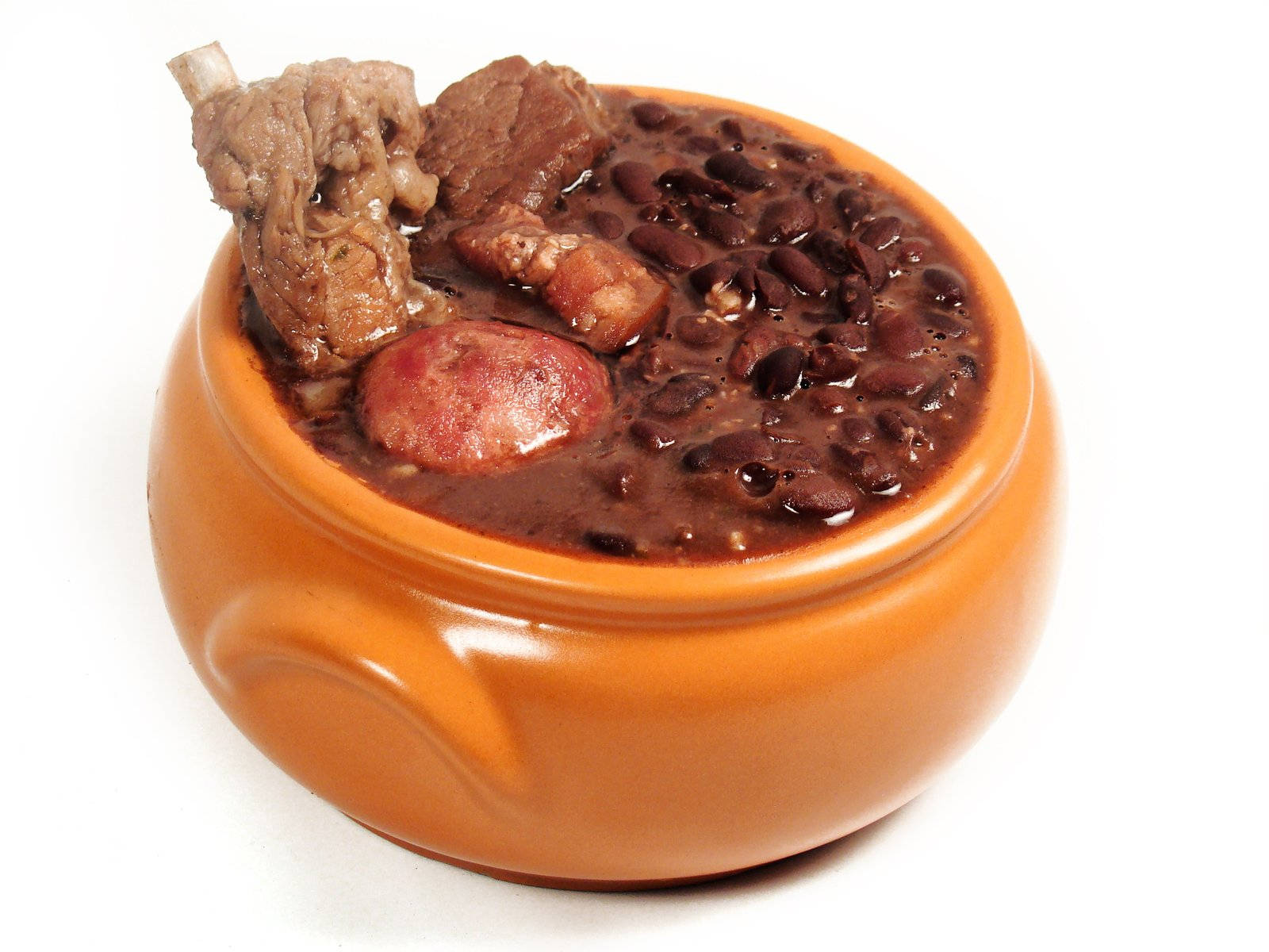 A Hearty Serving Of Traditional Brazilian Feijoada Background