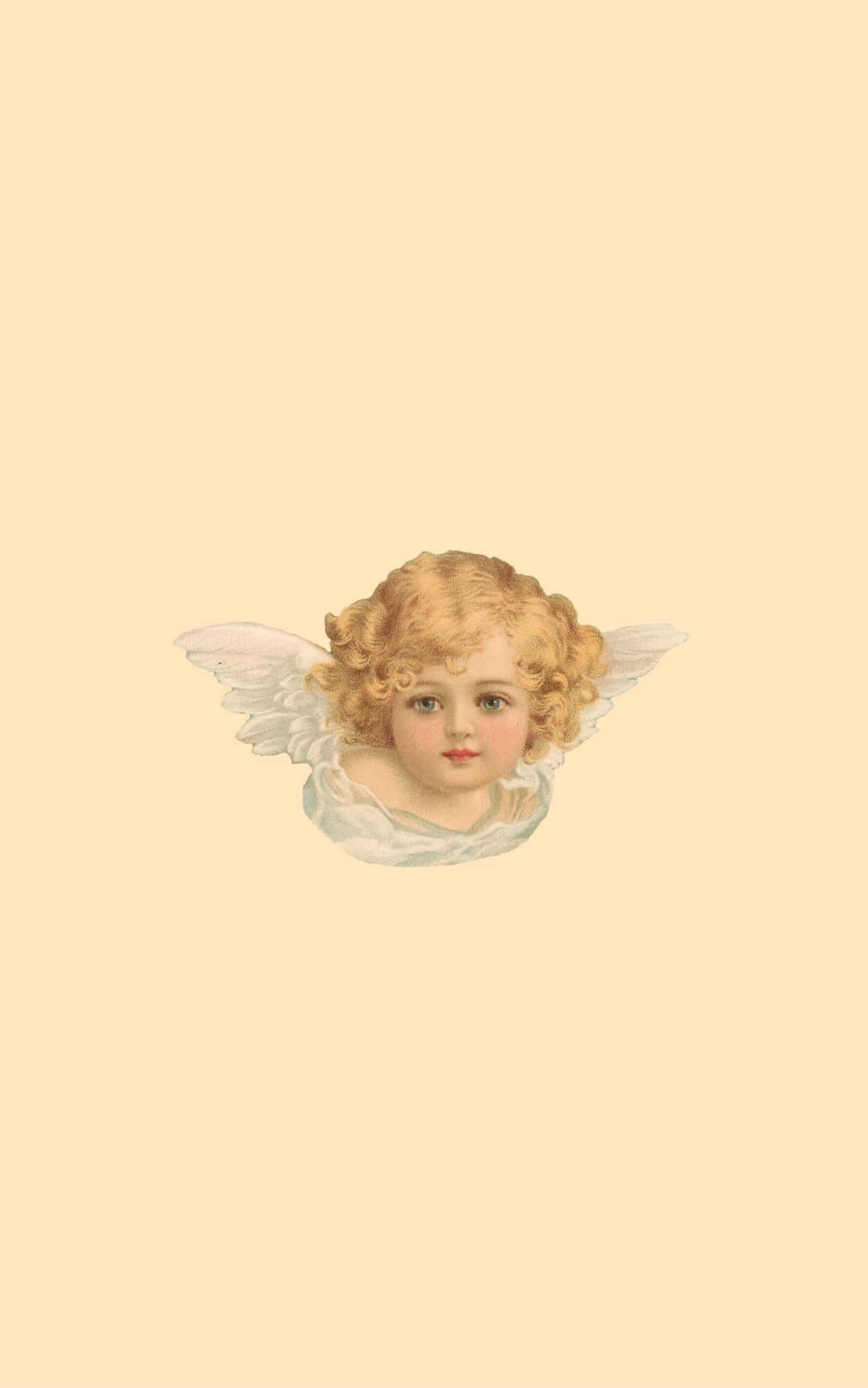 A Heavenly Vintage Angel Wings Against A Starry Night Sky Background