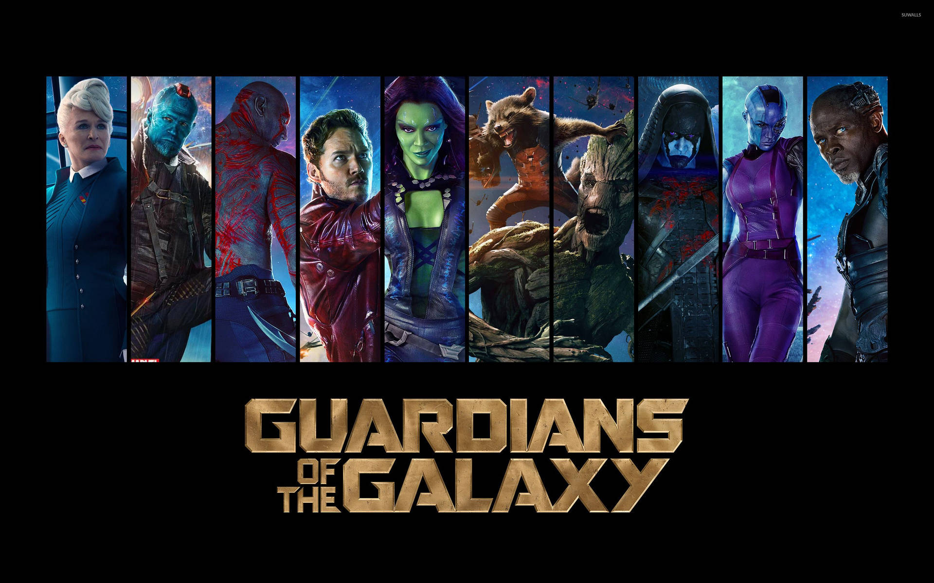 A Heroic Themed 4k Wallpaper Of Guardians Of The Galaxy Background