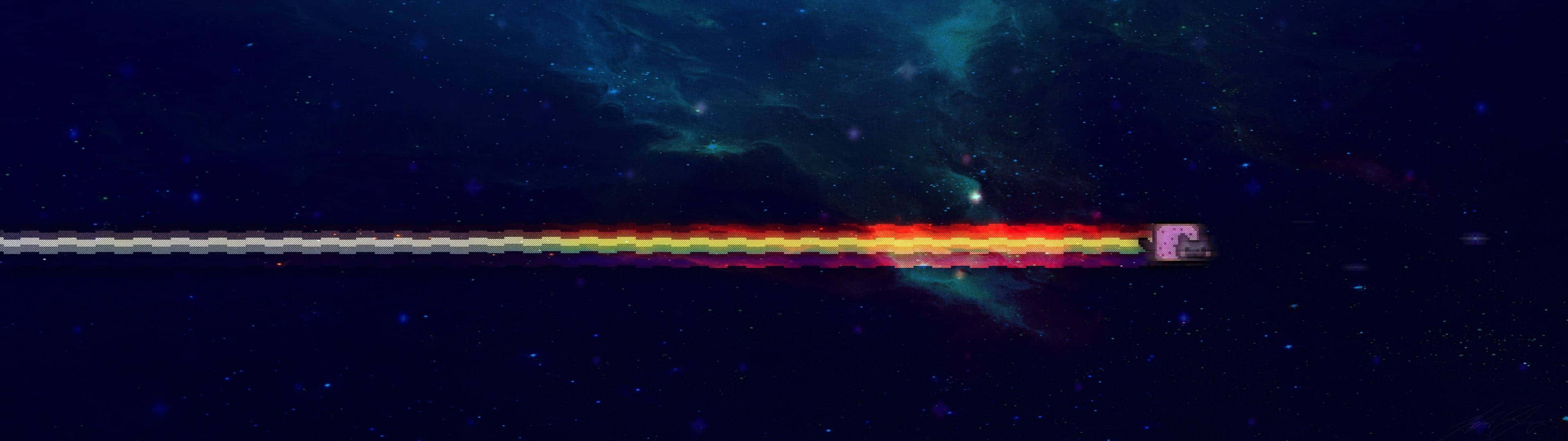 A High Definition Wallpaper Of Minimalist Dual Monitor Background