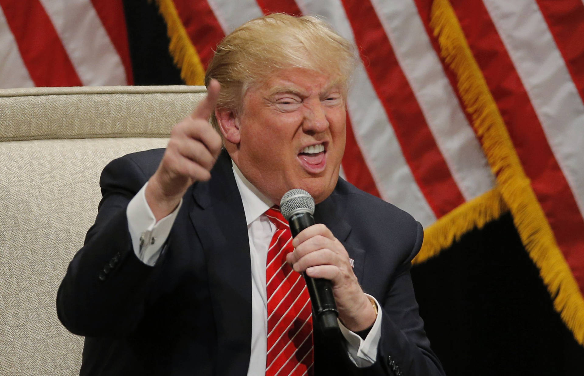 A Hilarious Expression: Donald Trump In A Lighter Vein